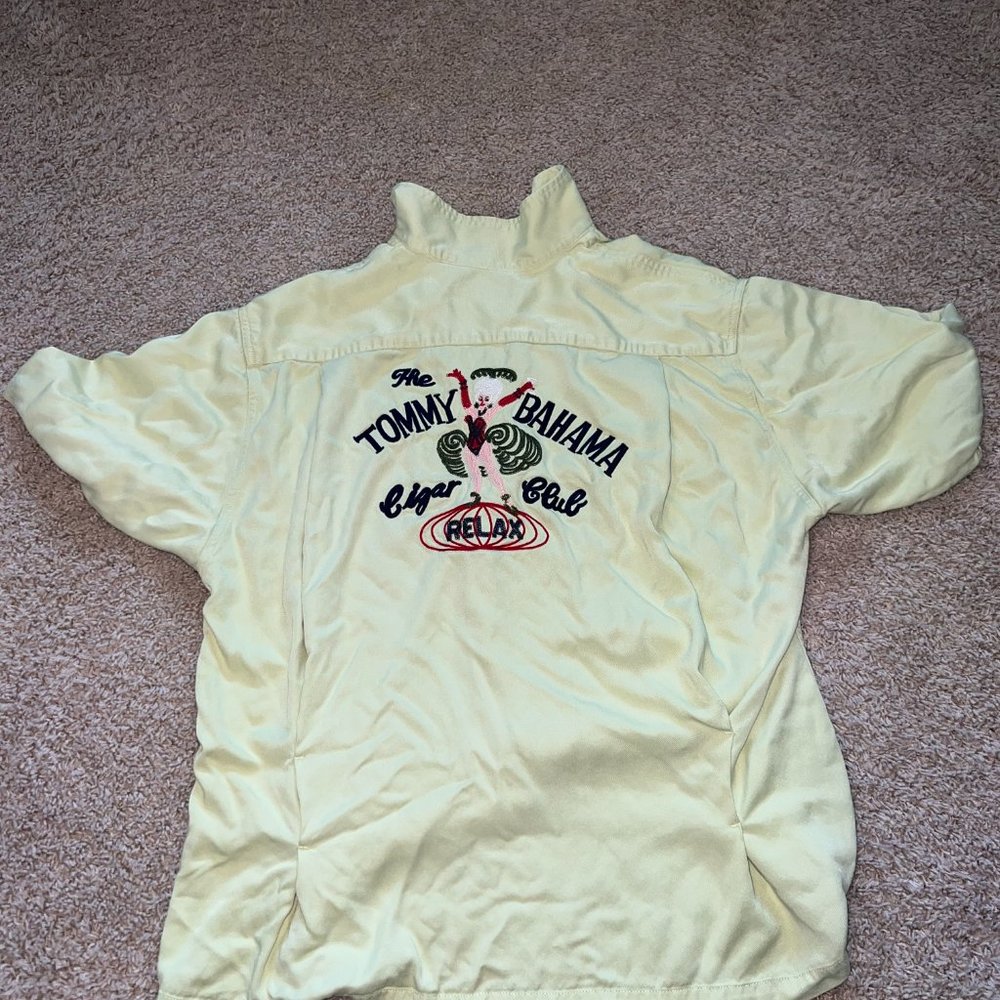 Tommy Bahama Cigar Club Shirt Yellow M/L